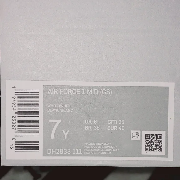 Nike Air Force 1 Lifestyle/Streetwear Shoes Size 7 Youth/8.5 Women - Picture 7 of 9